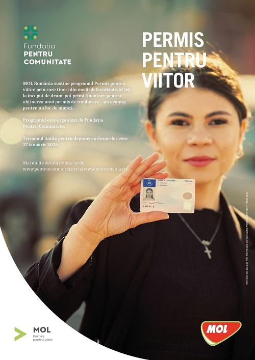 „Permis pentru viitor”: o șansă pentru tinerii din medii defavorizate acordată de MOL și Fundația Pentru Comunitate