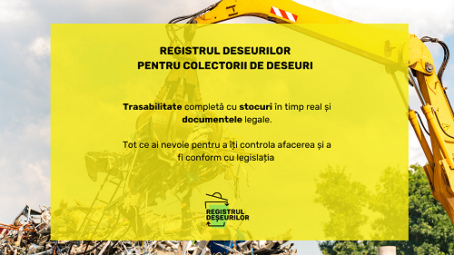 Registrul Deșeurilor lansează un modul dedicat colectorilor de deșeuri pentru gestionarea digitală a trasabilității