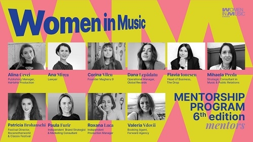 Women in Music Mentorship Program revine cu ediția numărul 6! Înscrierile sunt deschise până pe 10 aprilie 2026