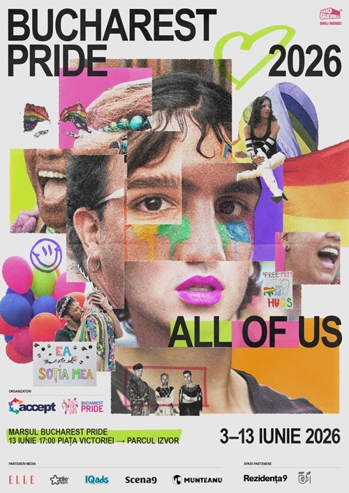 Asociația ACCEPT anunță Bucharest Pride 2026.  ALL OF US: Între 3 și 13 iunie, București devine capitala diversității