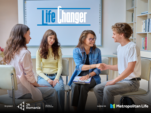 Junior Achievement România, Metropolitan Life și Fundația MetLife au susținut în 2025 dezvoltarea competențelor financiare și a unui stil de viață echilibrat pentru peste 20.000 de elevi, prin programul internațional Life Changer