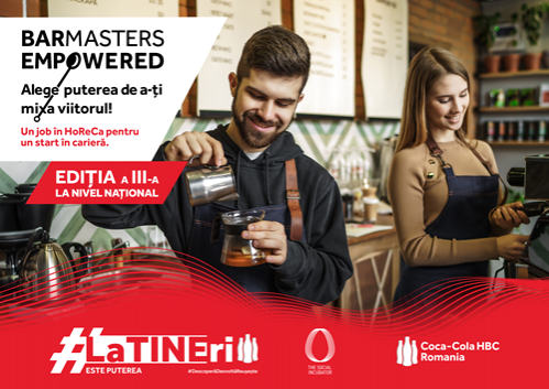 COCA-COLA HBC ROMÂNIA LANSEAZĂ CEA DE-A TREIA EDIȚIE A PROIECTULUI BARMASTERS EMPOWERED. PESTE 70 DE TINERI CERTIFICAȚI DE MINISTERUL MUNCII ÎN PRIMELE EDIȚII
