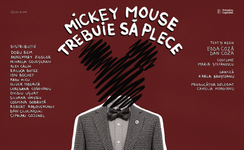 Teatrul EXCELSIOR anunță premiera spectacolului itinerant MICKEY MOUSE TREBUIE SĂ PLECE, un traseu performativ prin culisele unui liceu aflat în pragul imploziei