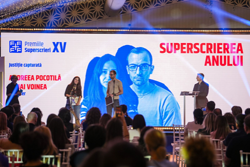 Documentarul Recorder „Justiție capturată” a primit premiile Superscrierea Anului și Superscrierea Cititorilor, la Gala Superscrieri XV