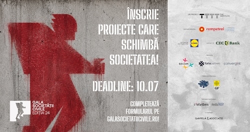 Start înscrieri la Gala Societății Civile 2026!