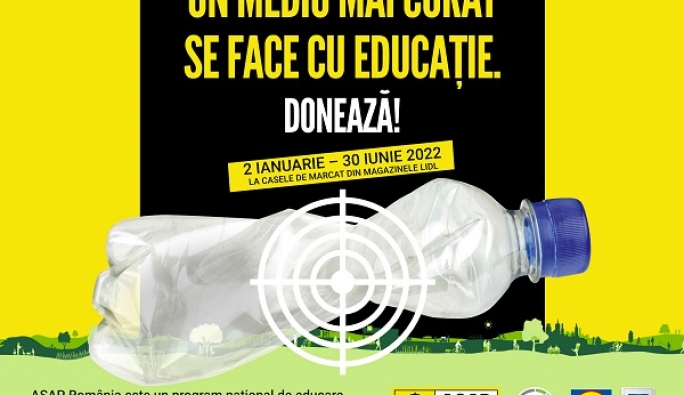 Lidl continuă să investească în prevenirea poluării cu plastic, printr-o nouă campanie la casele de marcat, dedicată programului național ASAP România
