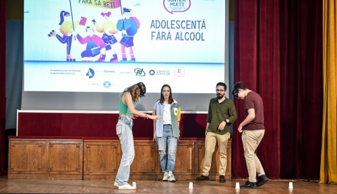 Peste 1.500 de elevi de liceu implicați în campania „Ești super ok fără să bei! Adolescență fără alcool” lansată de Spirits România