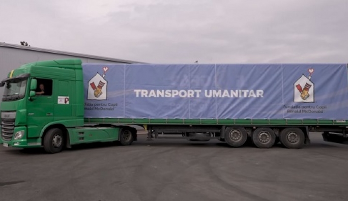Faptele bune nu au granițe - 3 transporturi umanitare pentru Ucraina susținute de Fundația pentru Copii Ronald McDonald