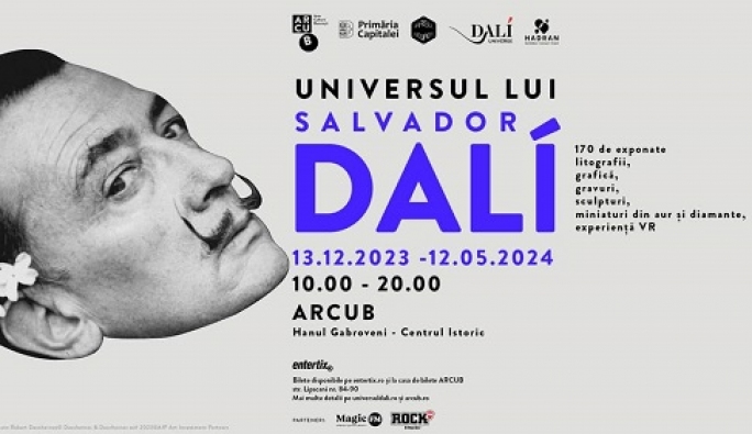PREMIERĂ ÎN ROMÂNIA: CEA MAI MARE EXPOZIȚIE  DEDICATĂ LUI SALVADOR DALÍ, LA ARCUB.  AU MAI RĂMAS CÂTEVA ZILE PÂNĂ LA MAREA DESCHIDERE