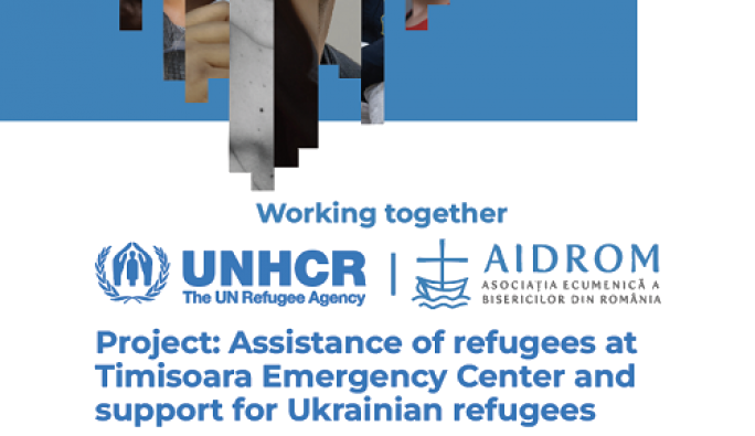 AIDRom în parteneriat cu UNHCR, asistă peste 1400 de refugiați din vestul României