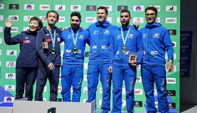 Imnul României - de două ori la Campionatul Mondial de Paraclimbing de la Seul