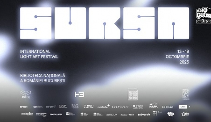 Cand lumina devine manifest: SURSA International Light Art Festival, intre 13 - 19 octombrie, la Biblioteca Nationala a Romaniei