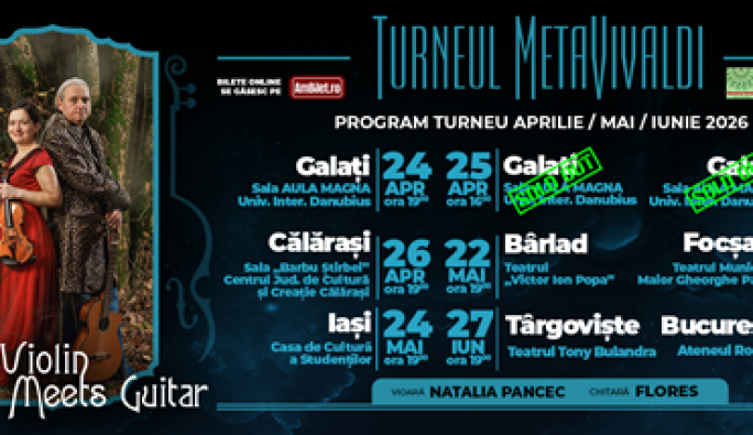 WHEN VIOLIN MEETS GUITAR continuă turneul MetaVivaldi