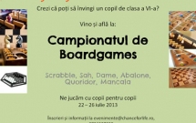 Chance for Life organizeaza Campionatul de Boardgames