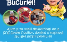 Masinutele Bucuriei merg la S.O.S. Satele Copiilor