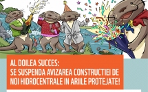 Al doilea succes: se suspenda avizarea constructiei de noi hidrocentrale in ariile protejate!