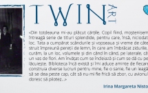 Gala Twin Art 2014, editia a II-a. Muzica, literatura si pictura in sprijinul copiilor abandonati din Romania.