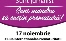 Ziua Internationala a Prematuritatii –  celebrata de 3 ani in Romania prin Asociatia Unu si Unu