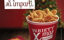 Invata sa imparti: fiecare Xmas Variety Bucket de la KFC aduce o sansa copiilor de la SOS Satele Copiilor