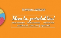 INGENIUS WORKSHOP // Ideea ta, proiectul tau // Project Management pentru antreprenori