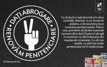 Dați abrogare, renovăm penitenciare! – o inițiativă de susținere a deblocării situației actuale, realizată de Patru Mâini