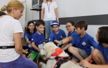 Terapia cu animale - atelier in premieră la Facultatea de Sociologie și Asistență Socială