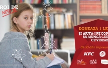 KFC și Pizza Hut susțin „Eroii de nota 10” din programul „Vreau în clasa a noua”