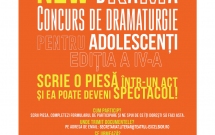 NEW DRAMA // Concurs de dramaturgie pentru adolescenți