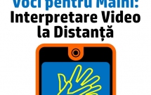 Premieră în România - interpretare mimico-gestuală la distanță, prin apeluri video