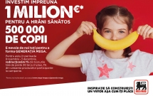 Mega Image va investi 1 milion de euro în educarea copiilor privind alimentația sănătoasă