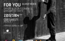 For You – proiect caritabil Oliver Merce: expoziție și lansare de carte