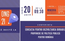 Invitaţie Conferință - „Educația pentru Dezvoltarea Durabilă. Propunere de politică publică pentru România”