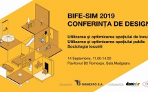 Conferința de design 2019 // Romexpo // 14 septembrie // Despre utilizarea și optimizarea spațiilor