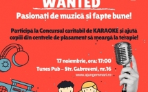 Concurs caritabil de karaoke pentru copiii din centrele de plasament