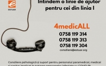 Fundația Estuar lansează o linie telefonică de suport psihologic pentru personalul medical, paramedical și sanitar