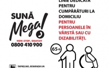 Mega Image facilitează cumpărăturile livrate gratuit la domiciliu pentru vârstnici prin linia telefonică dedicată, Sună Mega!