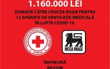 Mega Image susține Crucea Roșie Română în lupta împotriva pandemiei COVID-19 cu o donație de 1.160.000 de lei