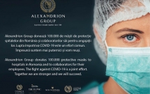 Alexandrion Group susține lupta națională împotriva COVID-19, donând 100.000 de măști medicale de protecție spitalelor din România