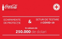 Fundația Coca-Cola a donat Crucii Roșii Române 250.000 de dolari pentru echipamente de protecție destinate personalului medical și kituri de testare Covid-19