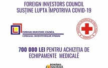 Consiliul Investitorilor Străini din România a donat 700 000 Lei către Crucea Roșie Română