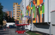 Noi lucrări în galeria de artă stradală a Sibiului. Facultatea de Inginerie, Baza Hipică și Aeroportul, printre locațiile SISAF 2020
