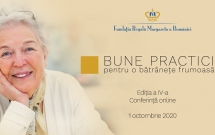 Specialiști din domeniul senectuții prezintă soluții de creștere a calității vieţii seniorilor, într-un eveniment on-line organizat de Fundația Regală Margareta a României