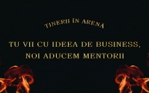 Tinerii își prezintă ideile de business  în fața antreprenorilor de top din România