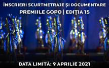 Premiile Gopo 2021: apel de înscrieri pentru categoriile de documentar și scurtmetraj