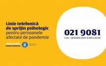 Linie telefonică de suport psihologic-emoțional gratuit pentru persoanele afectate de COVID-19