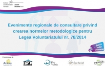 Au început consultările privind normele metodologice de aplicare a Legii Voluntariatului