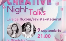 Un nou sezon de conferințe online Creative Night Talks începe pe 9 septembrie