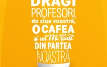McDonald’s sărbătorește Ziua Internațională a Profesorului cu cafea și un sandviș din partea casei