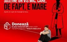 KFC se alătură și anul acesta World Vision în susținerea  programului de strângere de fonduri „Vreau în clasa a 9-a”