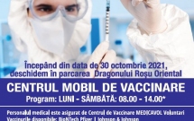 Dragonul Roșu deschide un nou punct de vaccinare în parcarea centrului comercial. Cei care se vor vaccina pot participa la  Tombola Dragonul Roșu